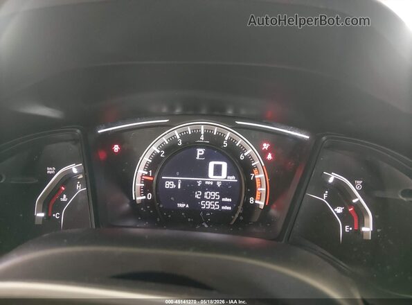 2HGFC2F59JH598846 2018 HONDA CIVIC Gray Widok tylnych siedzeń