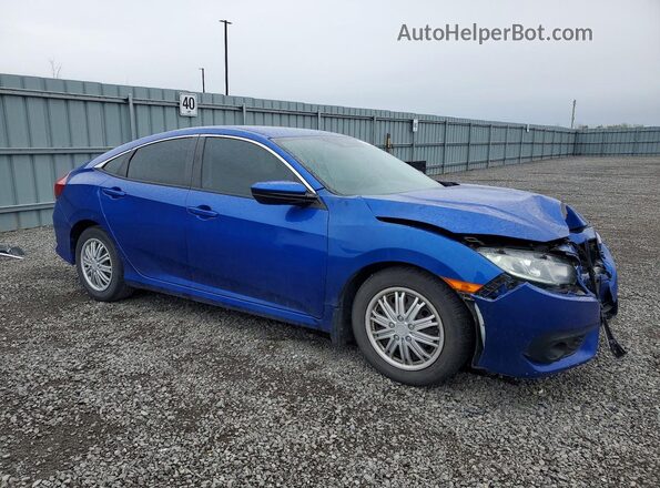 2HGFC2F60JH018375 2018 HONDA CIVIC Blue წინა მარჯვენა