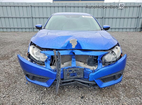 2HGFC2F60JH018375 2018 HONDA CIVIC Blue წინა ხედი