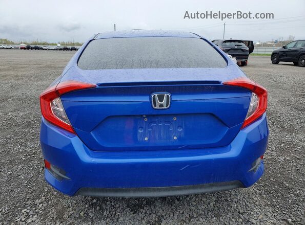 2HGFC2F60JH018375 2018 HONDA CIVIC Blue უკანა ხედი