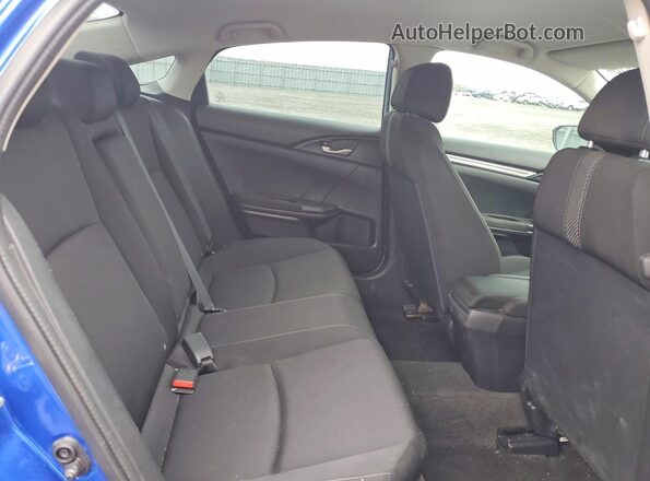 2HGFC2F60JH018375 2018 HONDA CIVIC Blue უკანა სავარძლების ხედი