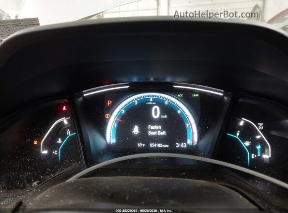 2HGFC2F60KH529036 2019 HONDA CIVIC Silver Rear seats view
