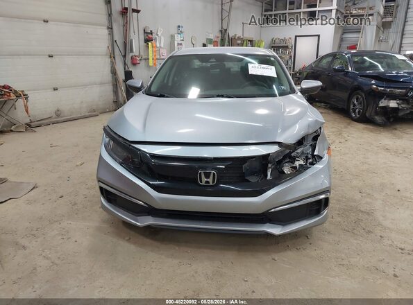 2HGFC2F60KH529036 2019 HONDA CIVIC Silver Instrument cluster view