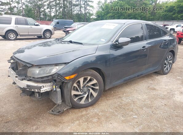 2HGFC2F61KH543043 2019 HONDA CIVIC Blue წინა მარცხენა ხედი სამი მეოთხედიდან