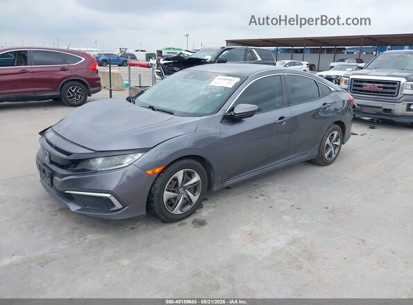 2HGFC2F61LH552519 2020 HONDA CIVIC Gray Front left