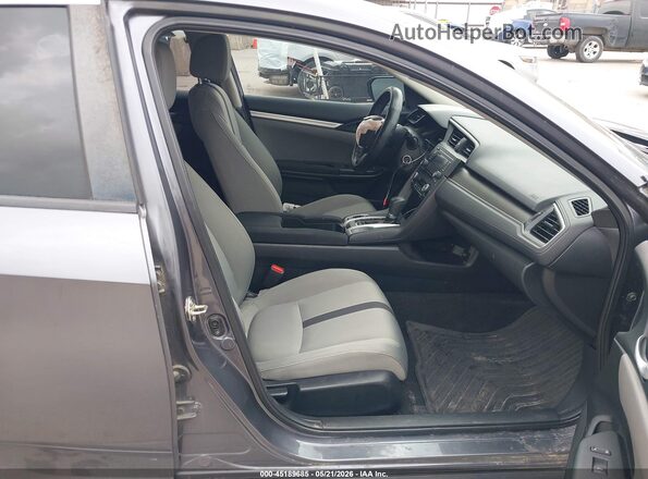 2HGFC2F61LH552519 2020 HONDA CIVIC Gray Front interior view