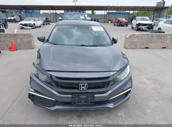 2HGFC2F61LH552519 2020 HONDA CIVIC Gray Instrument cluster view