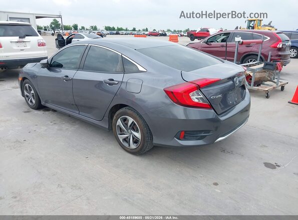 2HGFC2F61LH552519 2020 HONDA CIVIC Gray Rear left