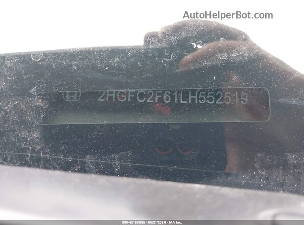 2HGFC2F61LH552519 2020 HONDA CIVIC Gray 