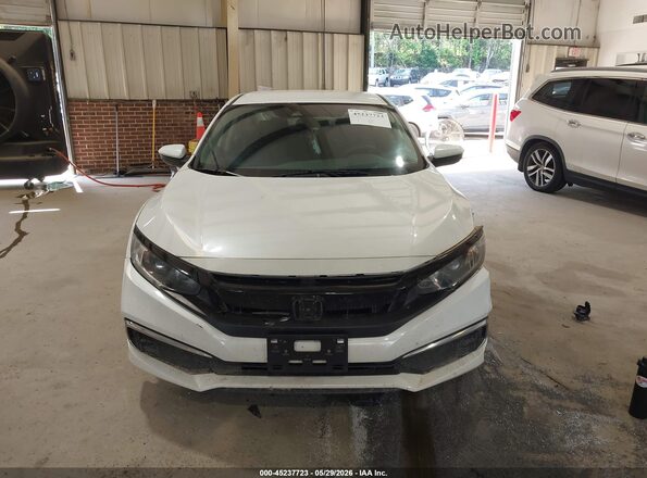 2HGFC2F61LH562225 2020 HONDA CIVIC White Instrument cluster view