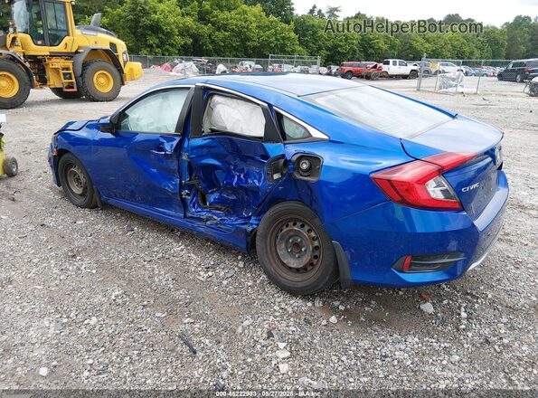 2HGFC2F61LH566002 2020 HONDA CIVIC Blue უკანა მარცხენა