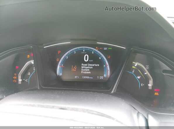 2HGFC2F61LH566002 2020 HONDA CIVIC Blue უკანა სავარძლების ხედი