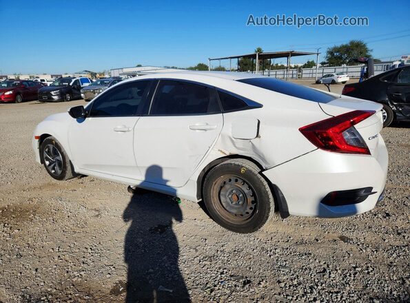 2HGFC2F62KH505904 2019 HONDA CIVIC White Trasero izquierdo