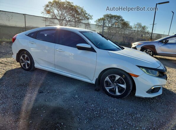 2HGFC2F62KH505904 2019 HONDA CIVIC White Delantero derecho