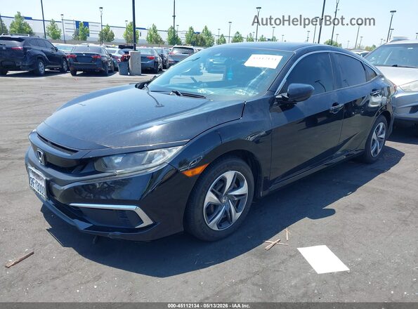 2HGFC2F62KH536621 2019 HONDA CIVIC Black Przód lewy