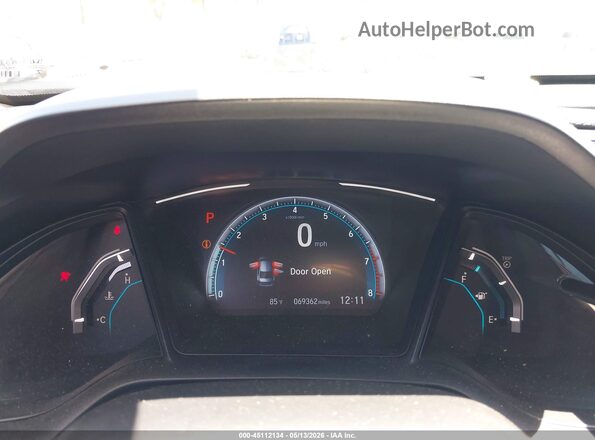 2HGFC2F62KH536621 2019 HONDA CIVIC Black Widok tylnych siedzeń