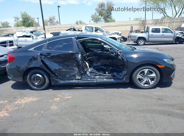 2HGFC2F62KH536621 2019 HONDA CIVIC Black Widok z przodu