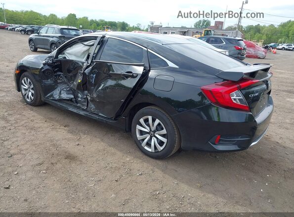 2HGFC2F62KH582711 2019 HONDA CIVIC Black Հետևի ձախ