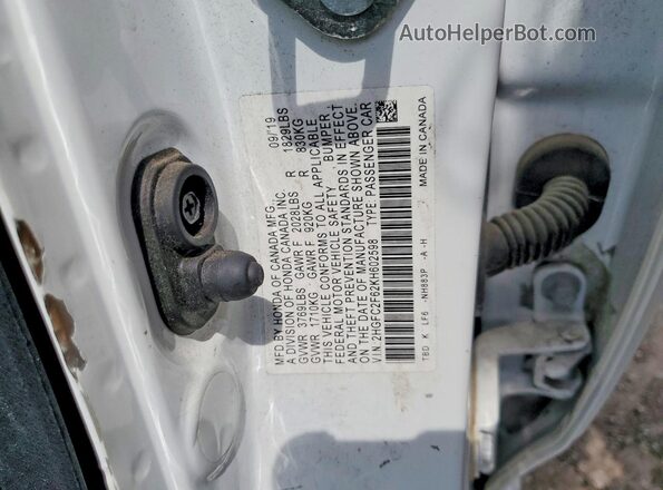 2HGFC2F62KH602598 2019 HONDA CIVIC White 