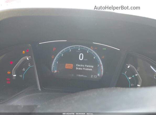2HGFC2F62KH606053 2019 HONDA CIVIC Красный Вид задних сидений