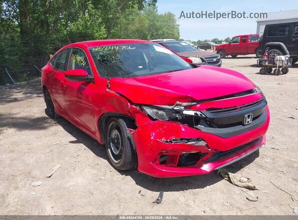 2HGFC2F62KH606053 2019 HONDA CIVIC Красный Вид спереди
