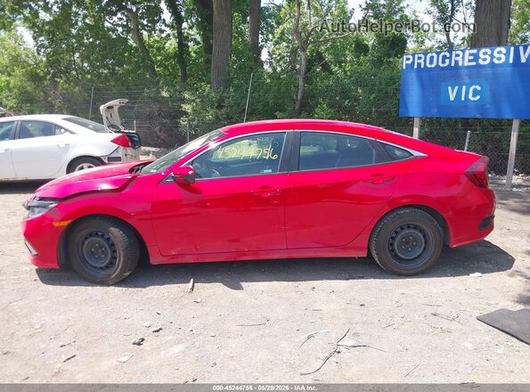 2HGFC2F62KH606053 2019 HONDA CIVIC Красный Панорамный вид салона 360°