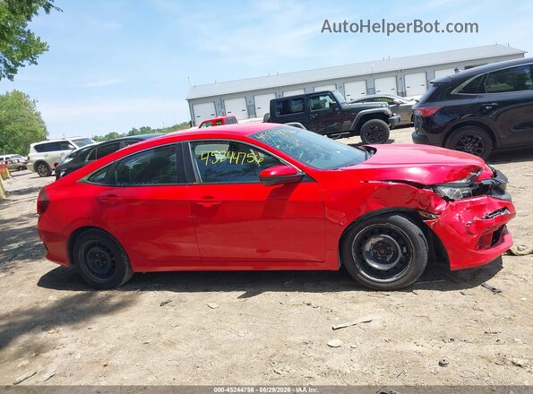 2HGFC2F62KH606053 2019 HONDA CIVIC Красный Вид задней части салона