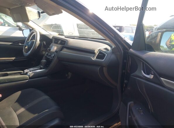 2HGFC2F62LH521120 2020 HONDA CIVIC Black Front interior view