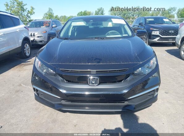 2HGFC2F62LH521120 2020 HONDA CIVIC Black Instrument cluster view