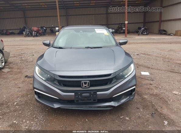 2HGFC2F62LH530321 2020 HONDA CIVIC Gray Widok wnętrza z tyłu