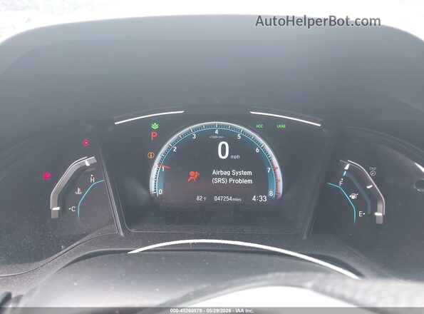 2HGFC2F62LH530321 2020 HONDA CIVIC Gray Widok tylnych siedzeń