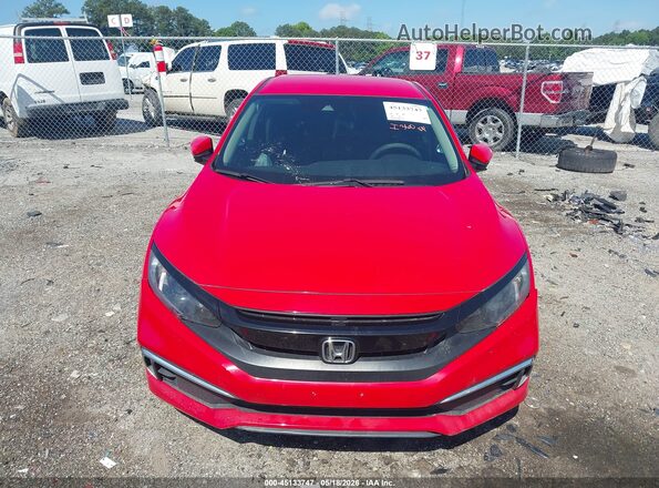 2HGFC2F62LH553291 2020 HONDA CIVIC Red Սարքավորումների վահանակի տեսք