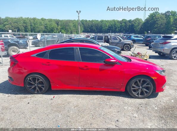 2HGFC2F62LH553291 2020 HONDA CIVIC Red Սալոնի հետևի տեսք
