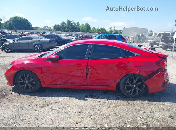 2HGFC2F62LH553291 2020 HONDA CIVIC Red Սալոնի 360 աստիճան տեսք