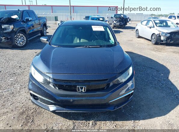 2HGFC2F62LH566235 2020 HONDA CIVIC Dark Blue Vista del cuadro de instrumentos