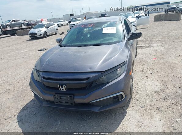 2HGFC2F63LH574473 2020 HONDA CIVIC Gray Instrument cluster view