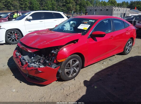 2HGFC2F63LH597459 2020 HONDA CIVIC Red Przód lewy