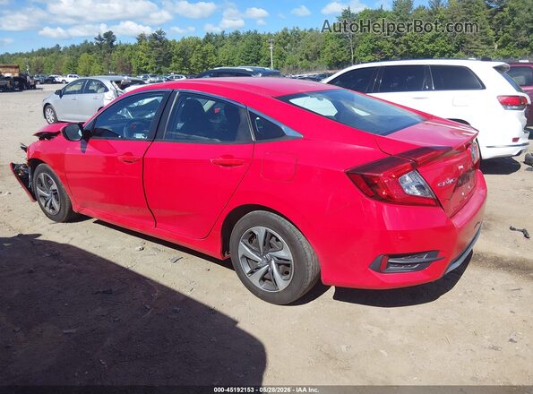 2HGFC2F63LH597459 2020 HONDA CIVIC Red Tył lewy