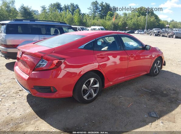 2HGFC2F63LH597459 2020 HONDA CIVIC Red Tył prawy