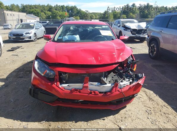 2HGFC2F63LH597459 2020 HONDA CIVIC Red Widok wnętrza z tyłu