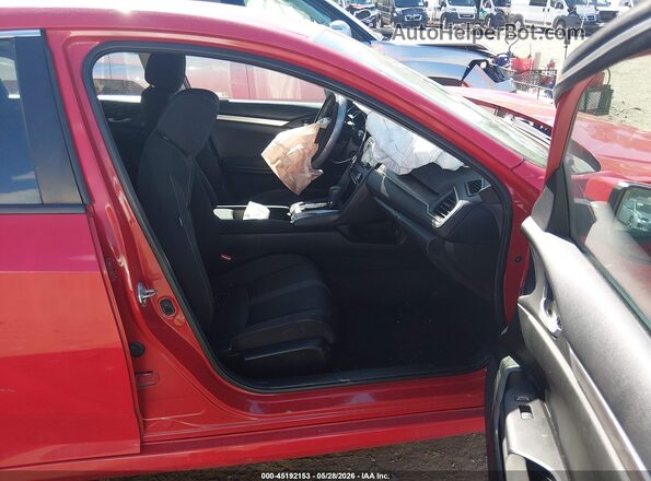 2HGFC2F63LH597459 2020 HONDA CIVIC Red Widok wnętrza z przodu