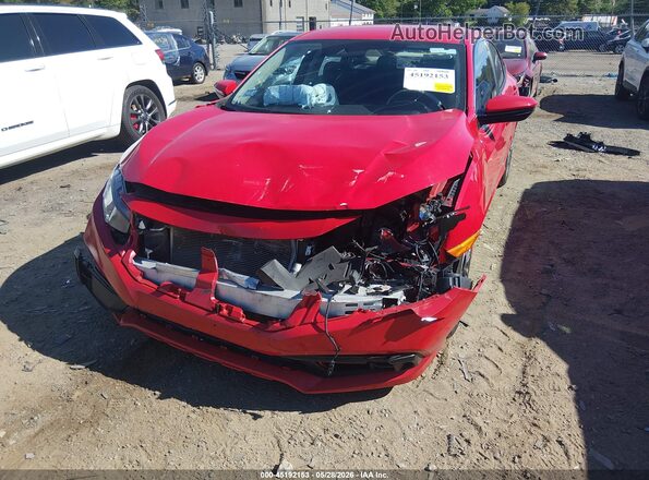 2HGFC2F63LH597459 2020 HONDA CIVIC Red Widok z przodu