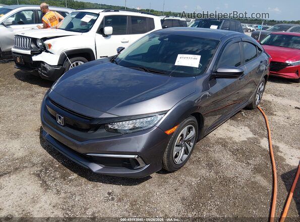 2HGFC2F63MH510919 2021 HONDA CIVIC Серый Передняя левая четверть