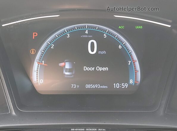 2HGFC2F63MH510919 2021 HONDA CIVIC Серый 