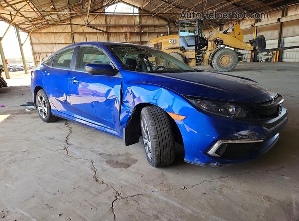 2HGFC2F63MH532984 2021 HONDA CIVIC Blue Առջևի աջ