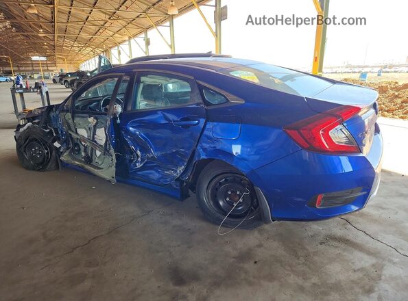 2HGFC2F63MH532984 2021 HONDA CIVIC Blue Հետևի ձախ