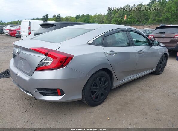 2HGFC2F64KH529105 2019 HONDA CIVIC Silver Հետևի աջ