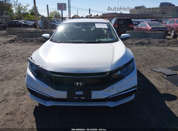 2HGFC2F64LH533317 2020 HONDA CIVIC White Instrument cluster view