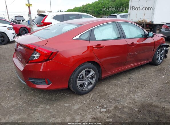 2HGFC2F65KH531378 2019 HONDA CIVIC Red უკანა მარჯვენა