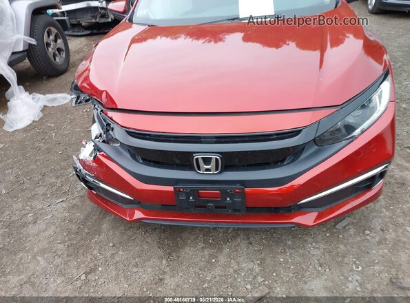 2HGFC2F65KH531378 2019 HONDA CIVIC Red ხელსაწყოთა პანელის ხედი